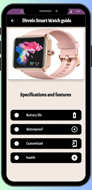 Dirrelo Smart Watch guide Screenshot 1
