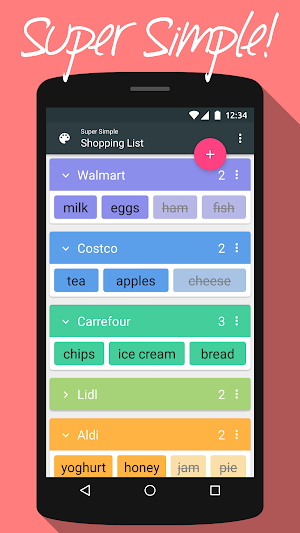 Super Simple Shopping List Screenshot 0