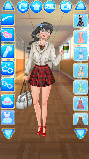 Kawaii High School Fashion - Anime Makeover Screenshot 2