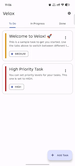 Velox: Fast Task Manager Screenshot 0
