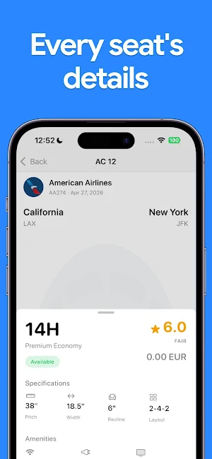 SeatMap: Flight Seat Info Screenshot 2