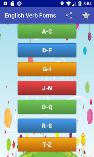 English Verb Forms | V3 Forms List Screenshot 0