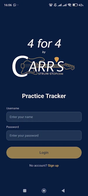 4 for 4 - Practice Tracker Screenshot 1
