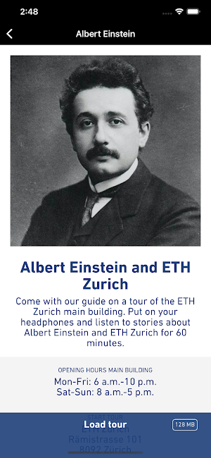 ETH Zurich Tours Screenshot 2