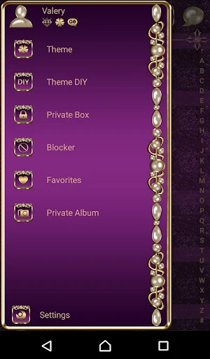 Virgin Mary Lilac Go SMS theme Screenshot 1