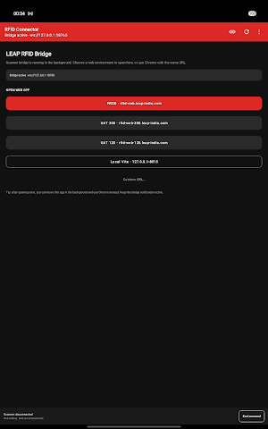 LEAP RFID Connector Screenshot 2