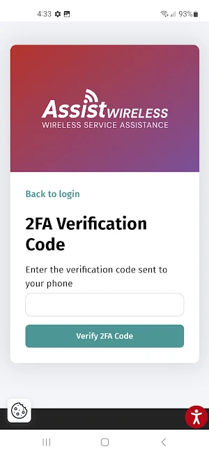 Assist Wireless Portal Screenshot 1