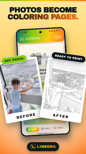 Lineora: AI Coloring Pages Screenshot 0