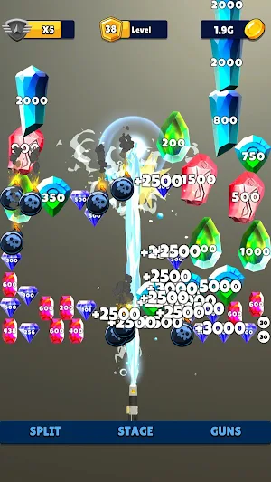 Laser Split: Ball Blaster Game Screenshot 1
