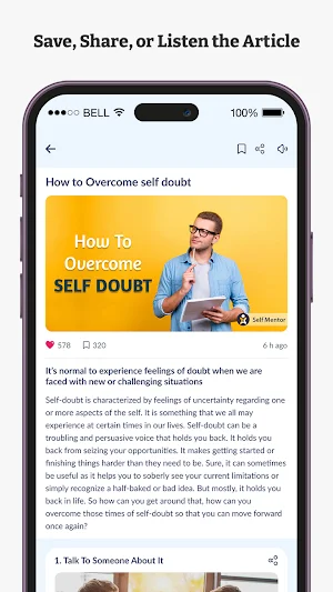 Self Mentor: Success Guide Screenshot 2