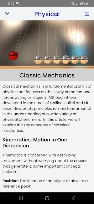 Physics Course Screenshot 2