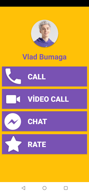 Vlad A4 Fake Video Call - Vlad Bumaga Call & Chat Screenshot 0