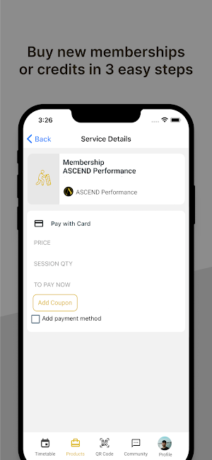 ASCEND Performance Screenshot 1