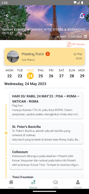 NADIA - Travel Planner Screenshot 2