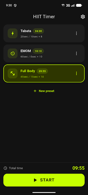 HIIT Interval Timer Screenshot 0
