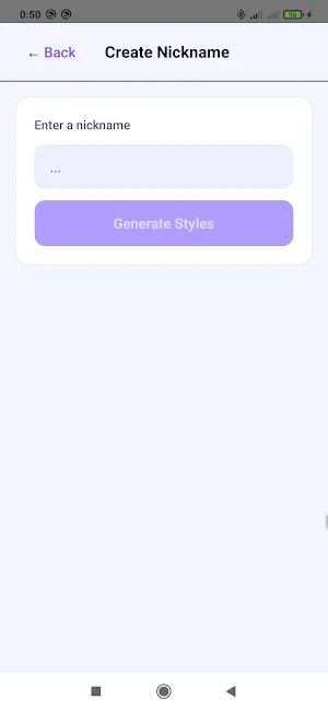 Nickname Generator: Text style Screenshot 2
