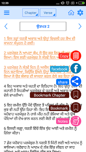 Punjabi Bible Offline Screenshot 2