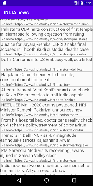 Indian news RSS Screenshot 0