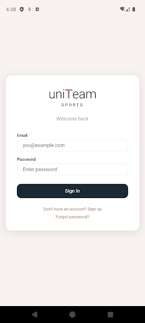 UniTeam Sports Screenshot 0