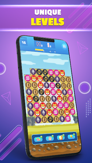 Crypto Tiles 2-Earn BTC Match3 Screenshot 2