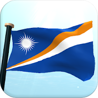 Marshall Islands Flag 3D