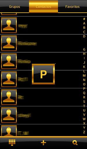 THEME BLACK GOLD FOR EXDIALER Screenshot 2