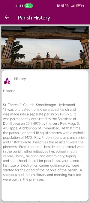 St.Theresa Church-Sanath Nagar Screenshot 1