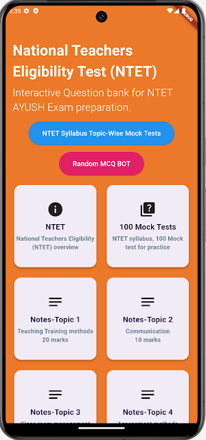 Mantra for NTET-Question Bank Screenshot 0