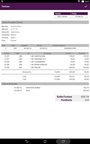 Othello Billing Viewer and Gue Screenshot 3