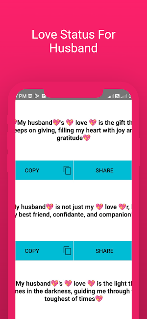 Love Status For Husband Screenshot 3