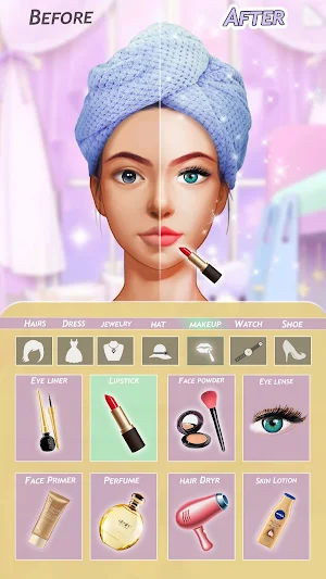 Fashion Dress Up Makeover Game Screenshot 0