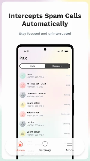 Pax - Spam Call Blocker Screenshot 0