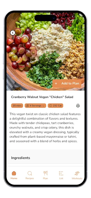 Jackfruitful Meal Planner Screenshot 2