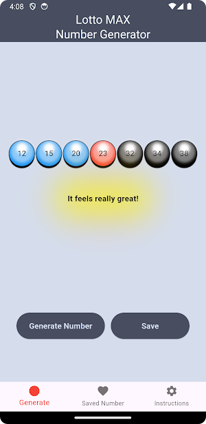 Lotto Max Number Ramdom Screenshot 3