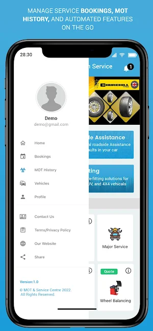 MOT & Service Centre Screenshot 1