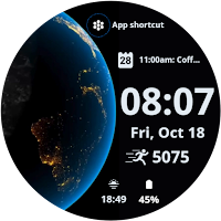 Animated Earth Watch Face