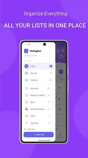 Things List - TO DO & Tasks Screenshot 1
