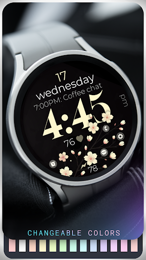 Cherry Blossom pink watch face Screenshot 2
