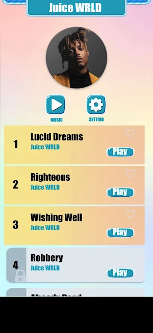 Juice WRLD Music Tiles Game Screenshot 0