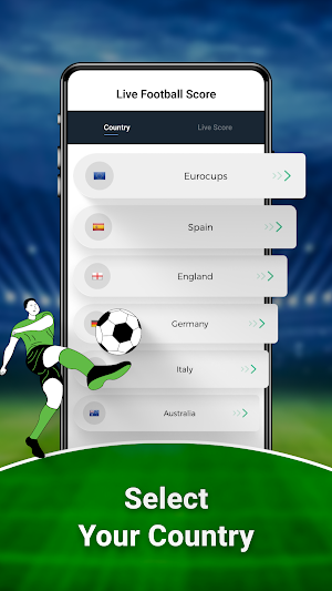 Football HD TV Live Score Screenshot 0