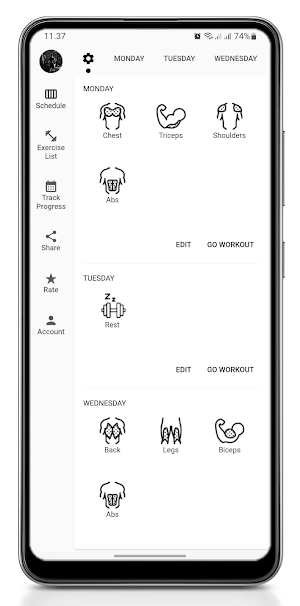 Gym Schedule Screenshot 0