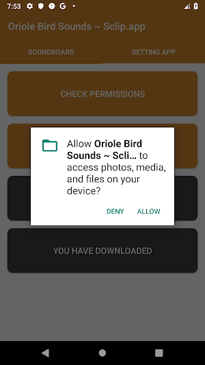 Oriole Bird Sound Collections ~ Sclip.app Screenshot 1