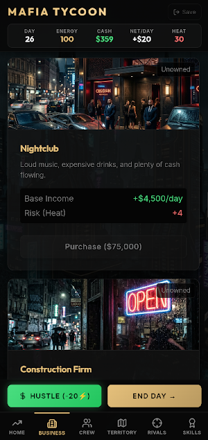Mafia Tycoon Screenshot 1