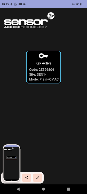 Mobile Key Screenshot 0