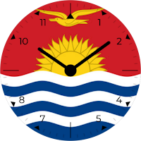Kiribati Analog Watch Face