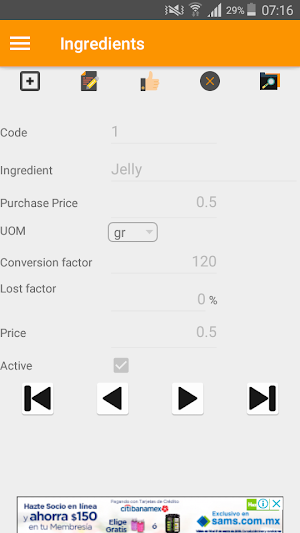 Recipe Costing Screenshot 1