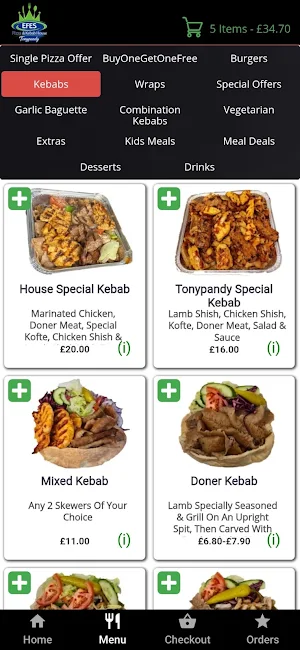 Efes Pizza Kebab Tonypandy Screenshot 3