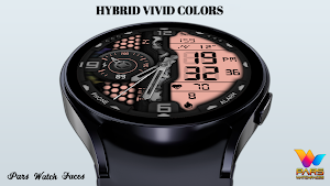 Hybrid Vivid Colors Watch Face Screenshot 3