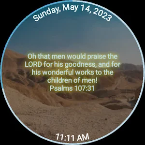 Give Thanks Bible Watch Face Screenshot 2
