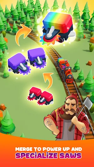 Train Miner: Idle Merge Game Screenshot 0